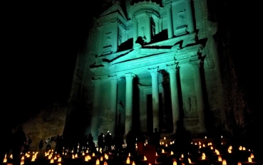 Petra by night - Tesouro ed Petra - Jordânia