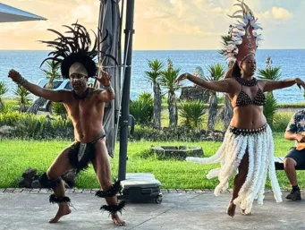Apresentação típica Rapa Nui no hotel Nayara Hangaroa - Ilha de Páscoa - Chile