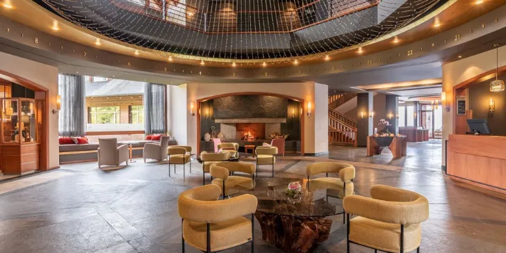 Saguão principal Park Lake Luxury Hotel em Villarrica - Púcon - Chile