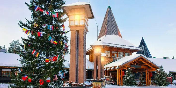 Vila do Papai Noel em Rovaniemi na Finlândia