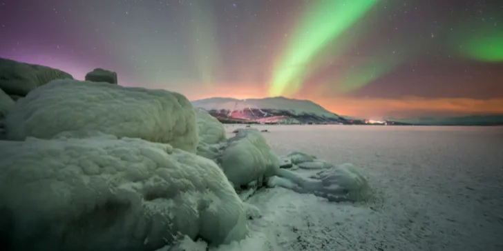Aurora Boreal em Abisko na Suécia