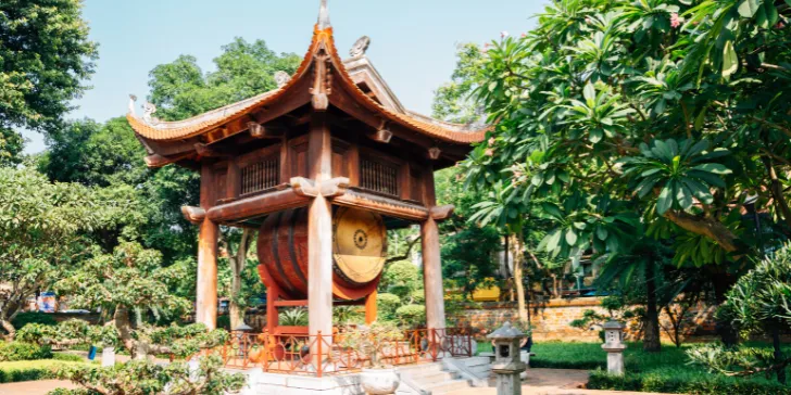 Teplo da literatura em Hanói no Vietnã