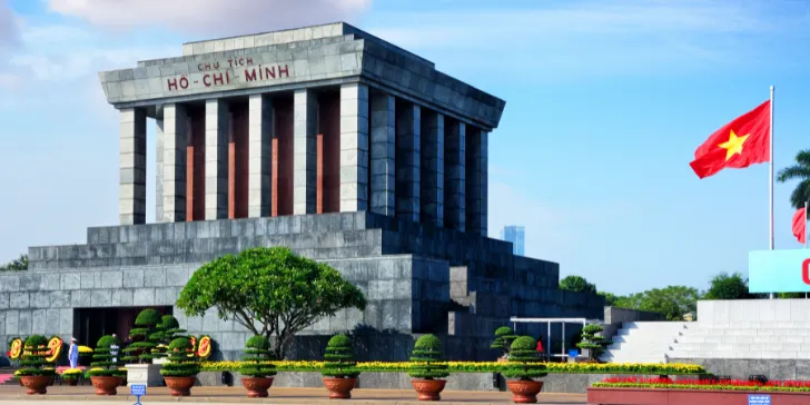 Mausoléu de Ho Chi Minh em Hanói no Vietnã
