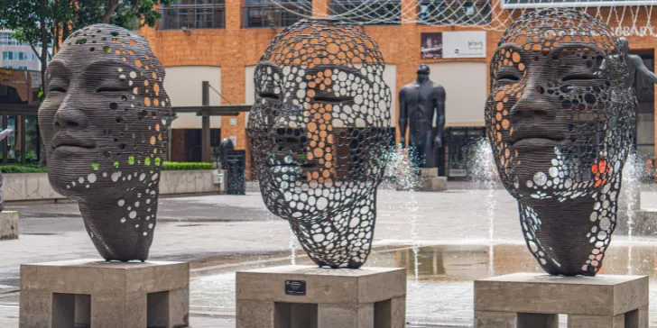 Mandela Square em Joanesburgo na África do Sul