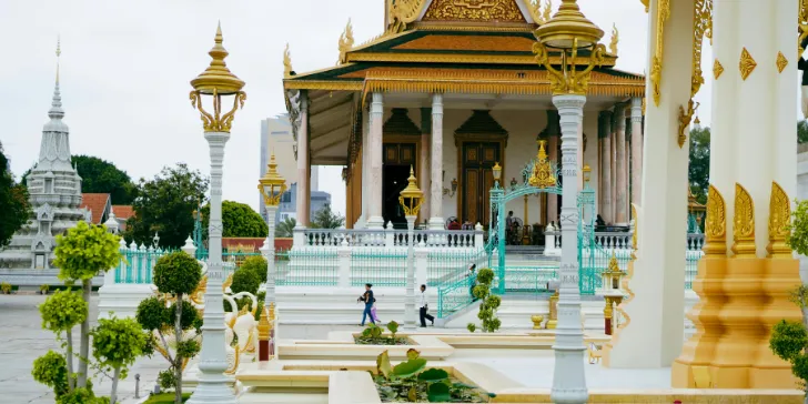 Palácio Real em Phnom Penh no Camboja