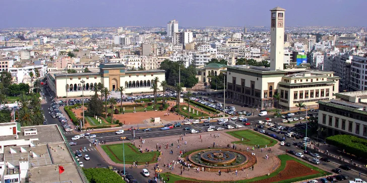 Praça Mohamed V em Casablanca - Marrocos