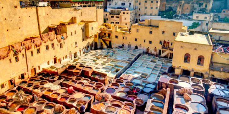 Curtume em Fez - Marrocos