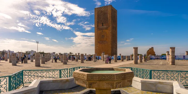 Torre Hassan em Rabat no Marrocos